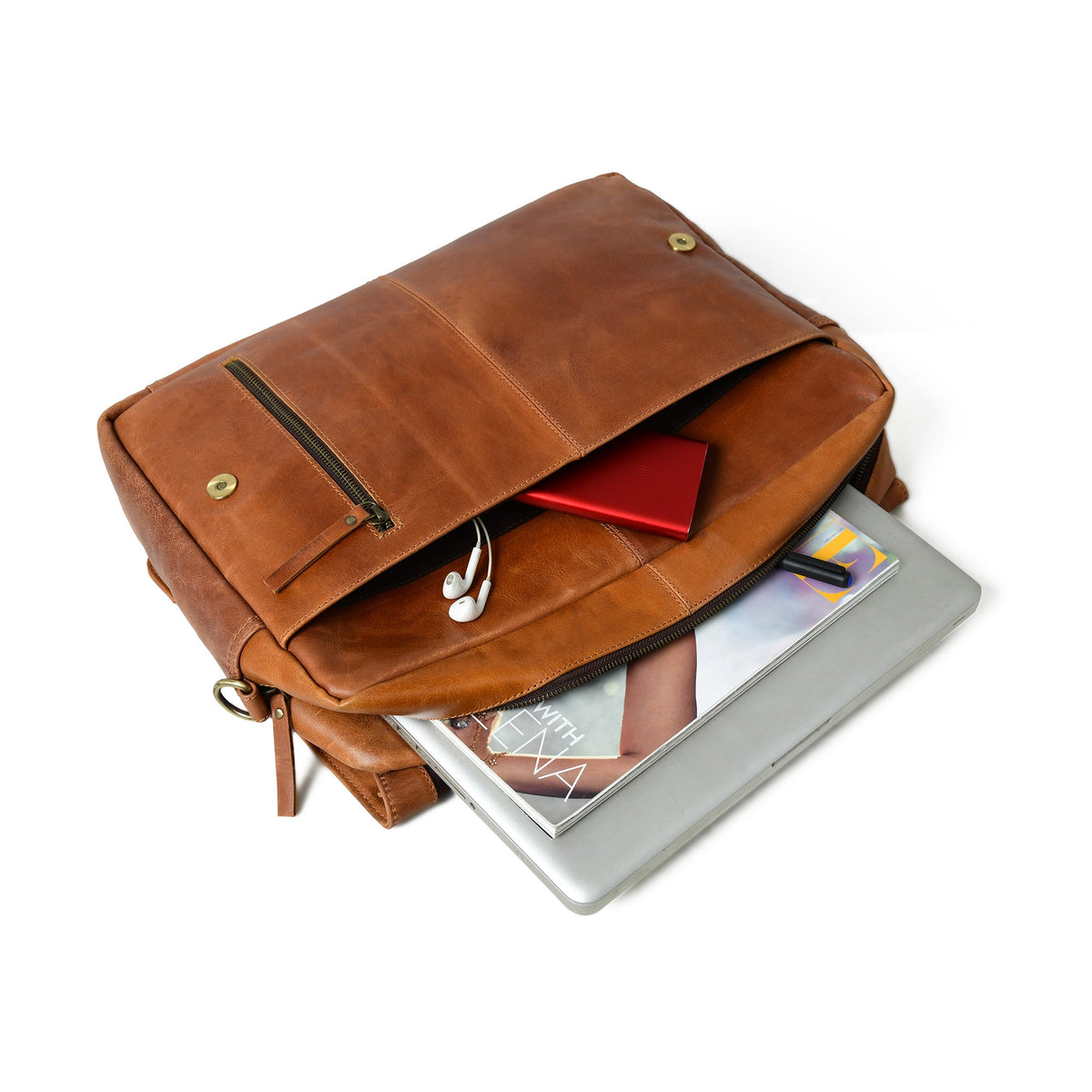 Wilson Tan Crossbody Bag by Classy Leather Bags