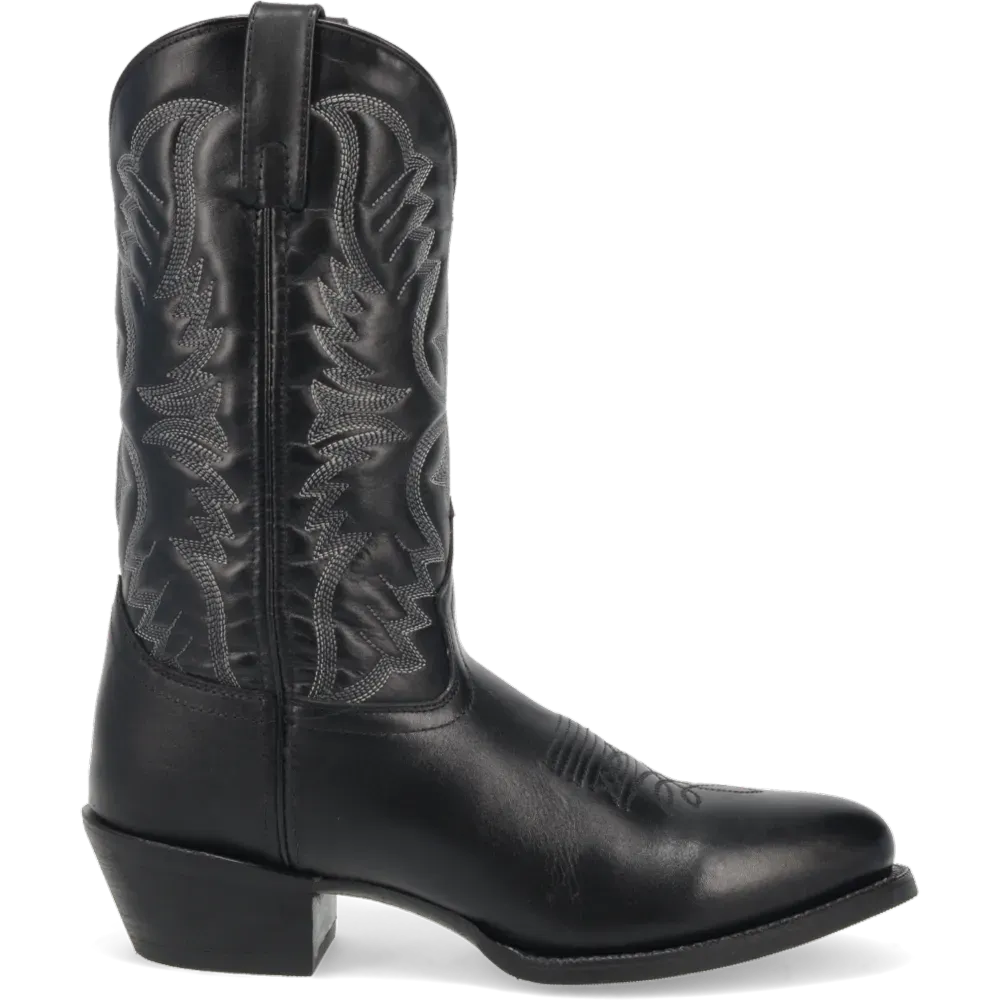 Leather men's cowboy boot with a 12-inch shaft and round toe, view 4