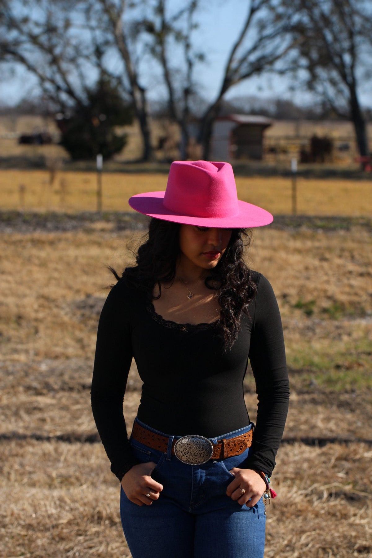 Pink Merino Rancher Hat by Wilder and Soul