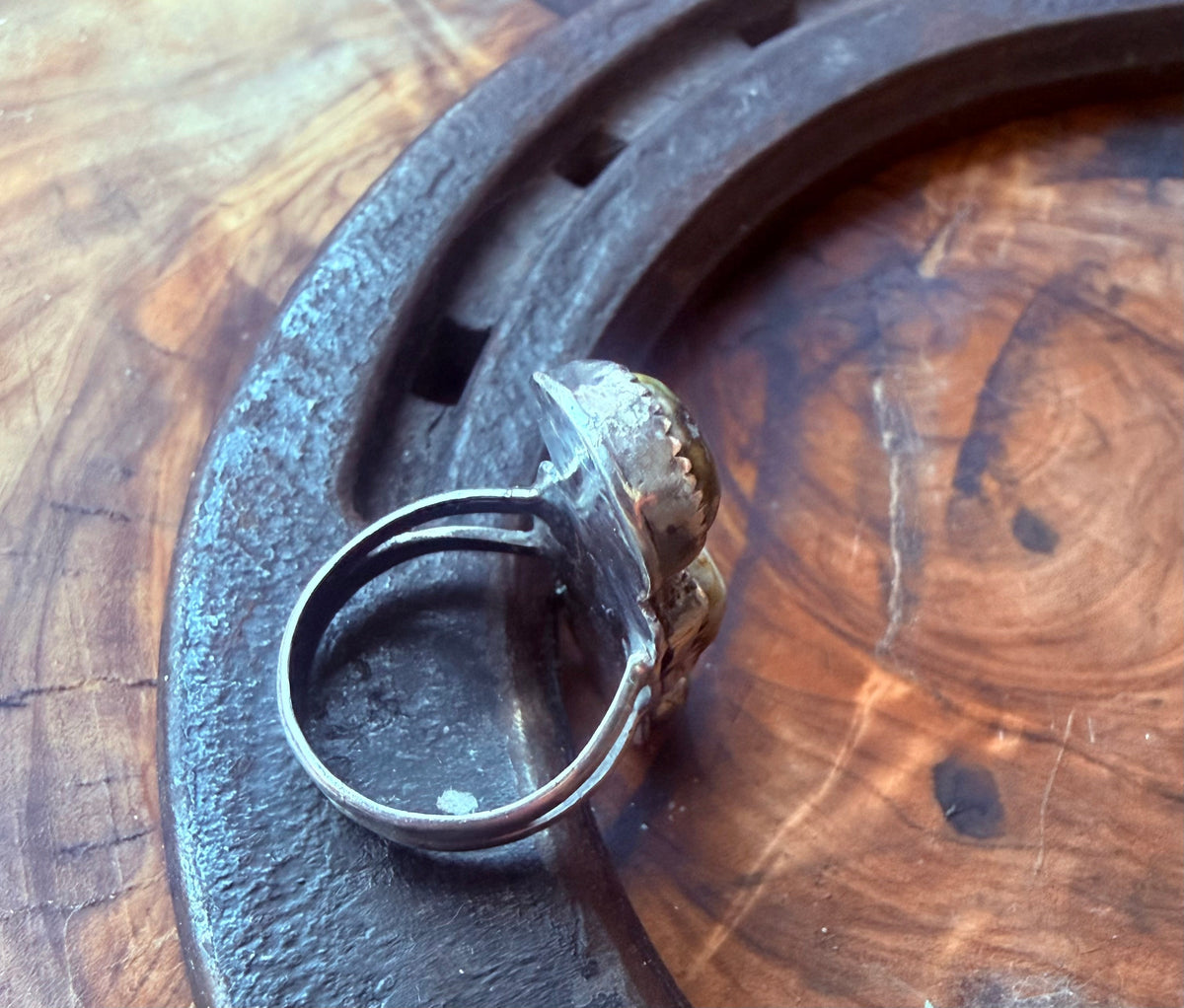 The Golden Hills Three-Stone Ring, view 4