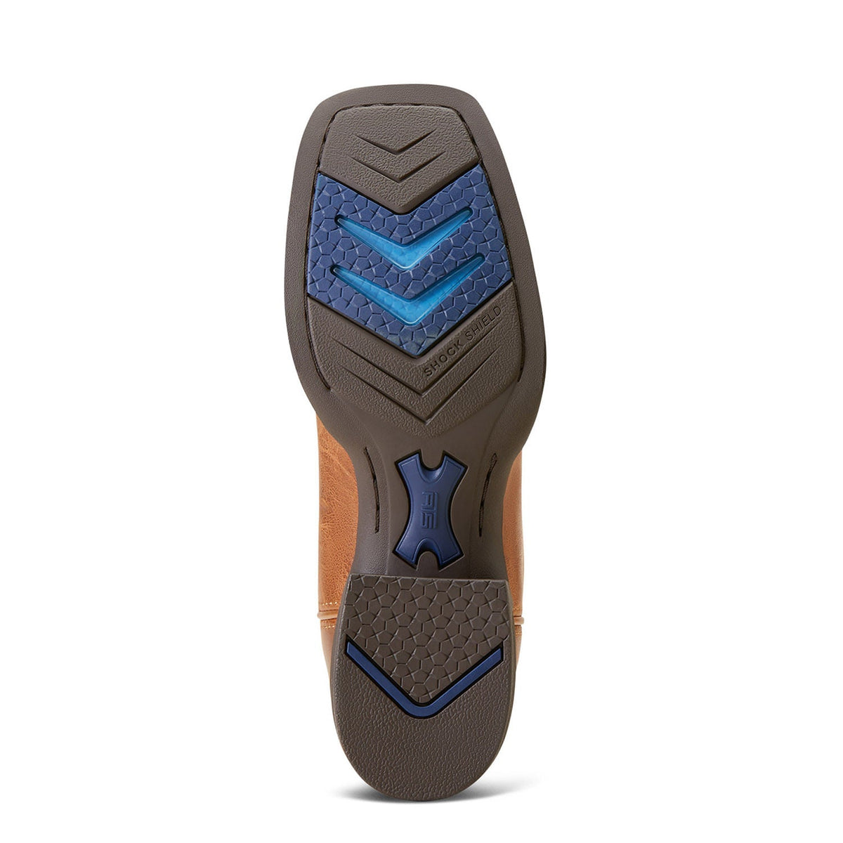 The Ariat Longview Western Boot, Brown and Teal