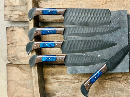 The Damascus D2 Wenge Chef Knife | Texan Knives