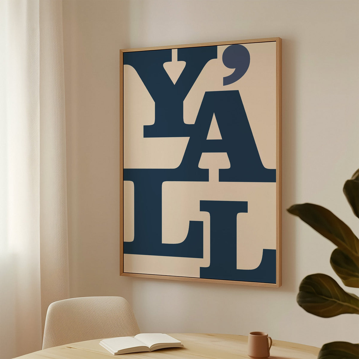 Y'all typography Western wall art print, view 4