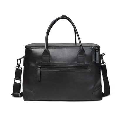 Black Convertible Cabin Duffle by Classy Leather Bags, view 2