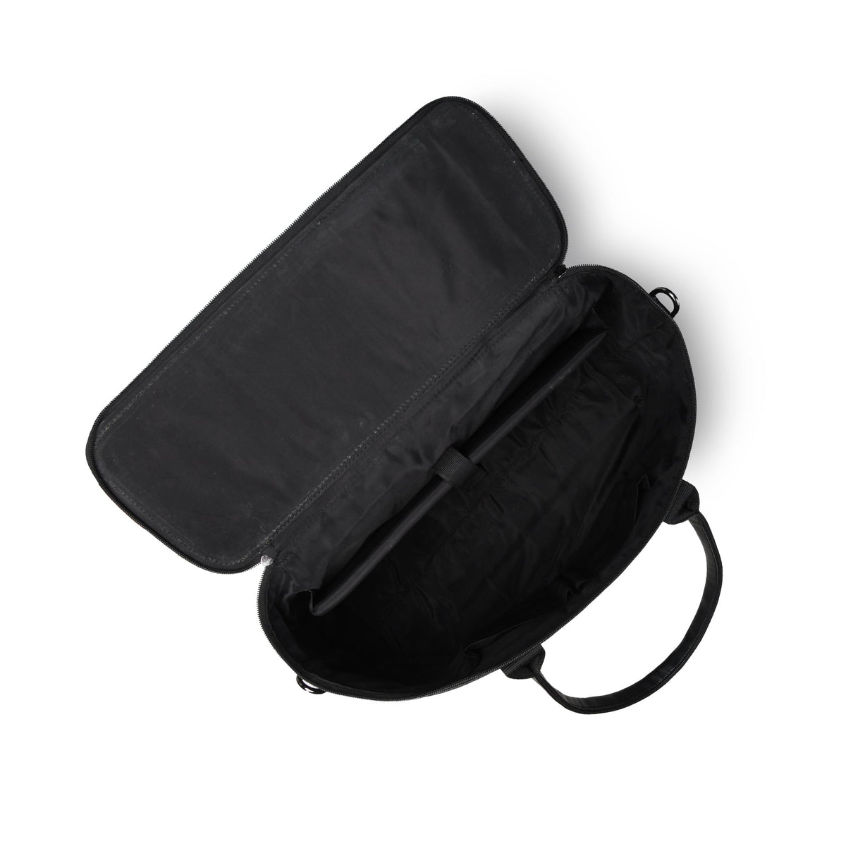 Black Convertible Cabin Duffle by Classy Leather Bags, view 4
