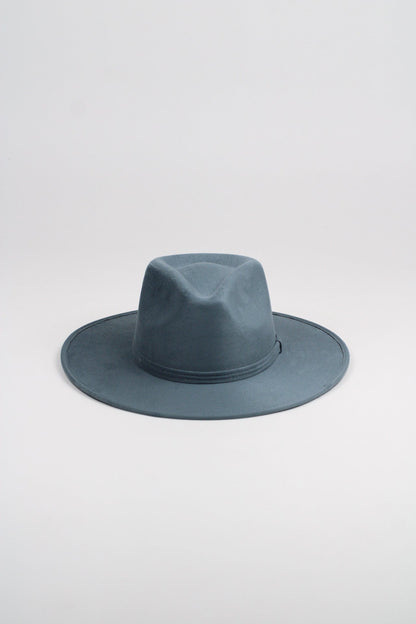 Peacock Blue Wanderer Rancher Hat by Wilder and Soul, view 2