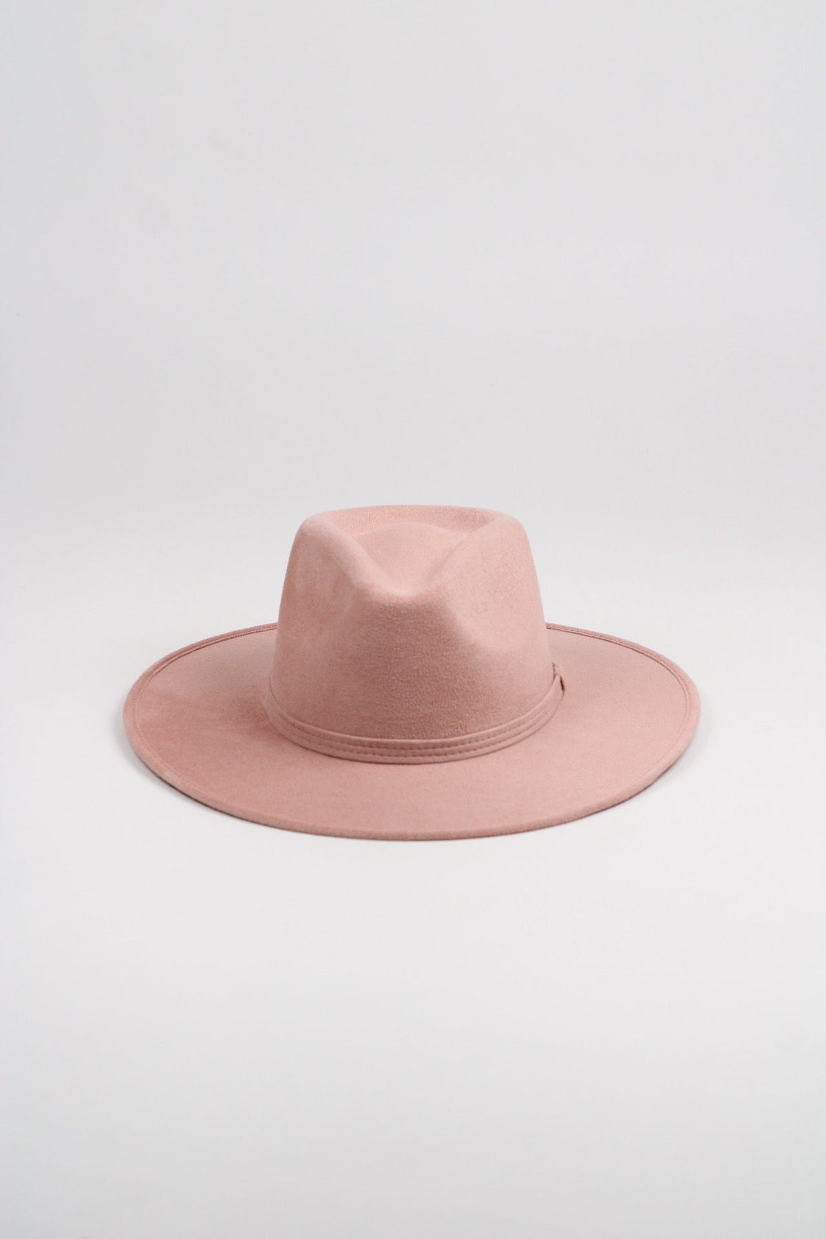 Pale Dusty Rose Wanderer Rancher Hat by Wilder and Soul, view 3