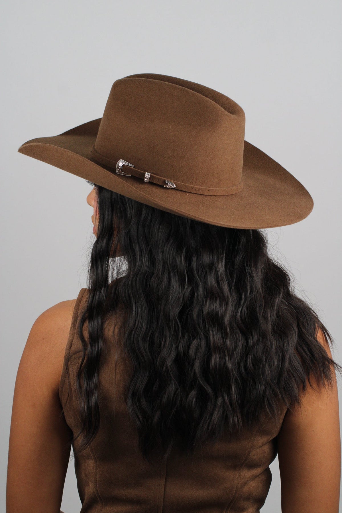 Caramel 30X Merino Cattleman Hat by Wilder and Soul, view 2