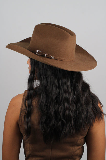 Caramel 30X Merino Cattleman Hat by Wilder and Soul, view 2