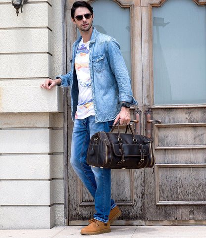 The Crazy Horse Leather Holdall