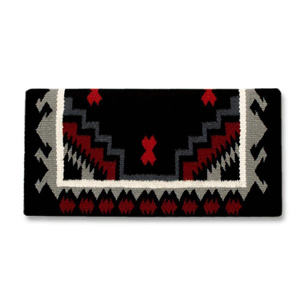 Haymaker Saddle Blanket, Black, Gray and Red