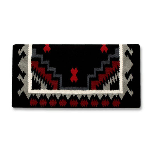 Haymaker Saddle Blanket, Black, Gray and Red