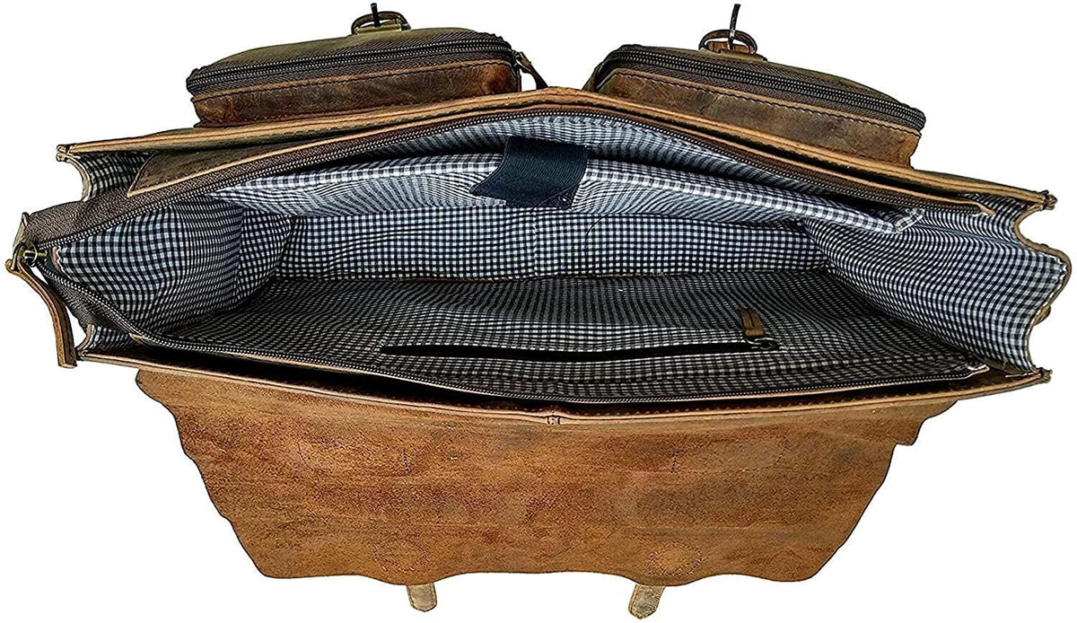 Fullgrain Buffalo Messenger Bag by Classy Leather Bags