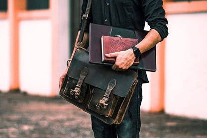 Fullgrain Buffalo Messenger Bag by Classy Leather Bags, view 2