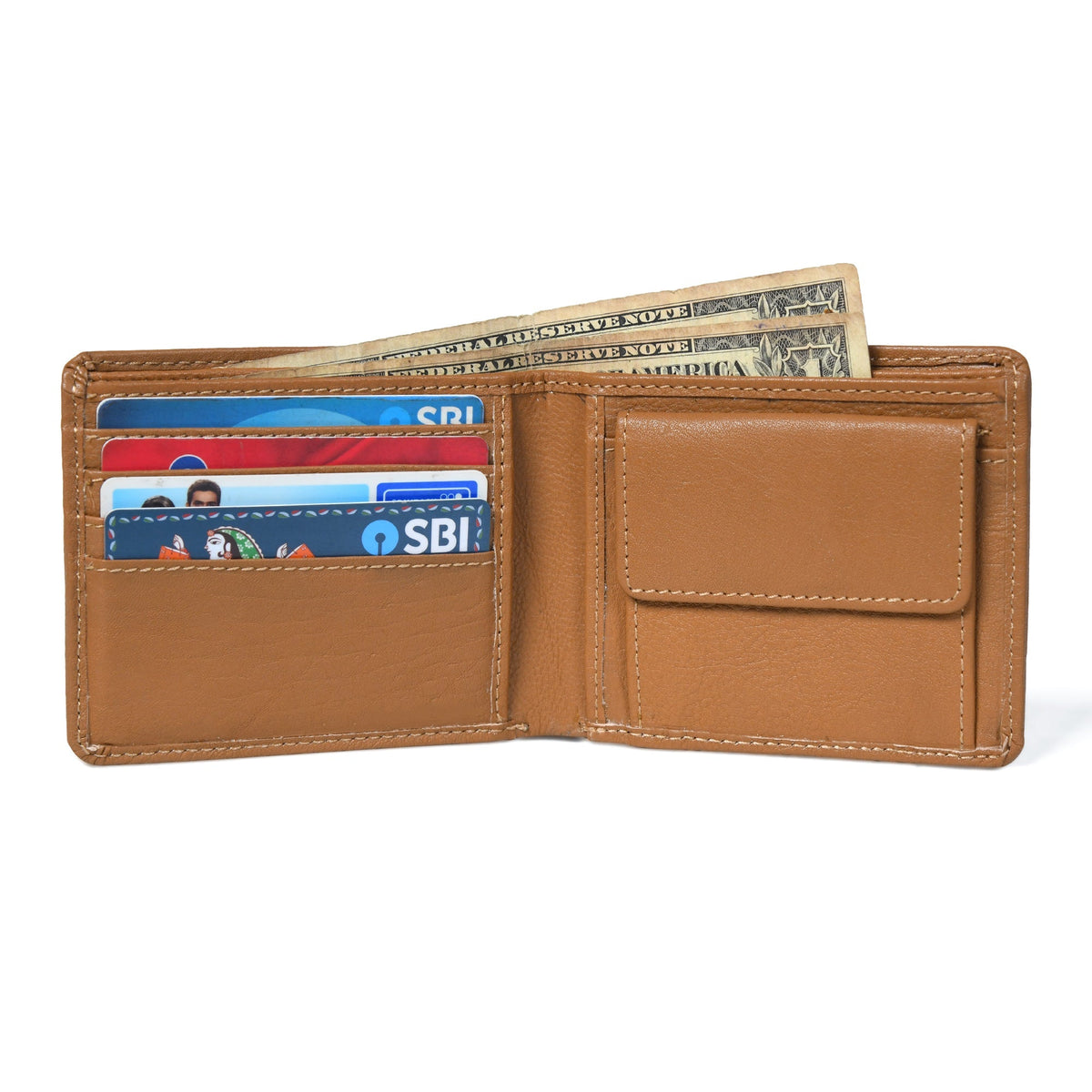 Kairo Slim Bifold Wallet by Classy Leather Bags, view 3