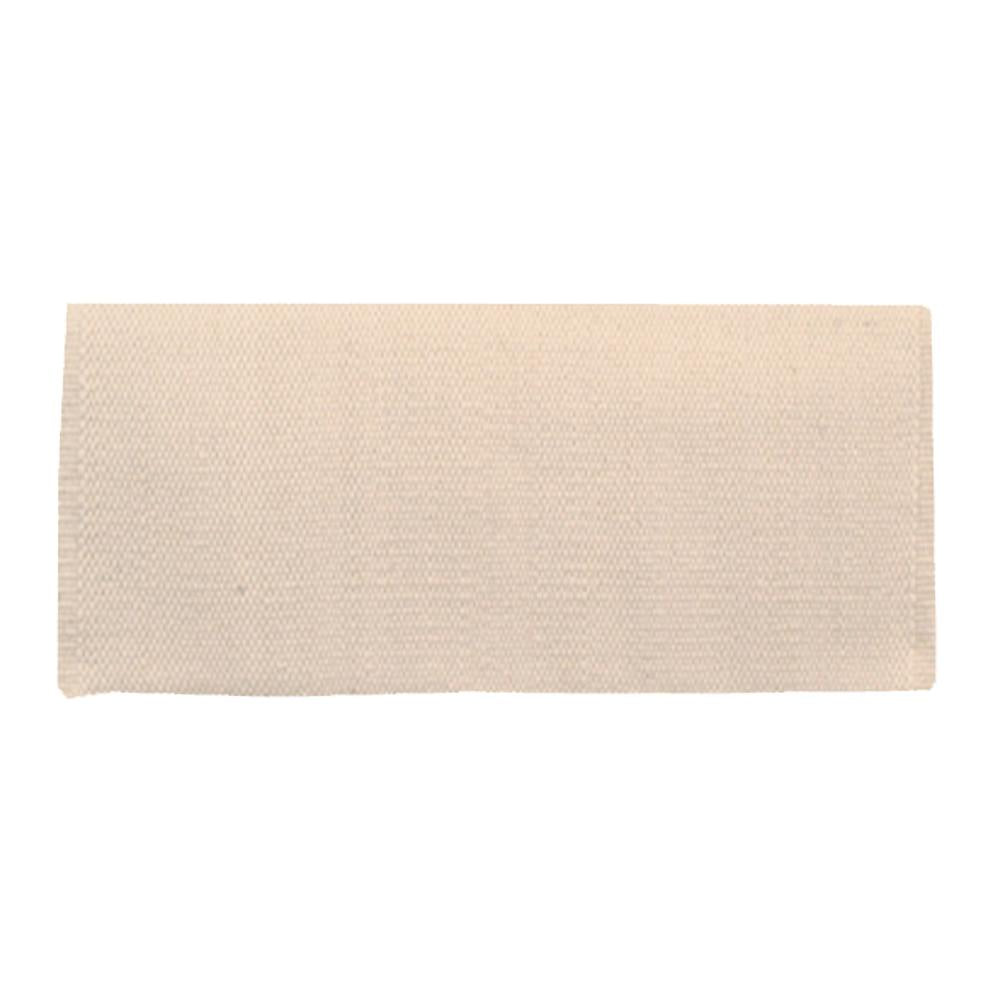 Solid cream New Zealand wool saddle blanket