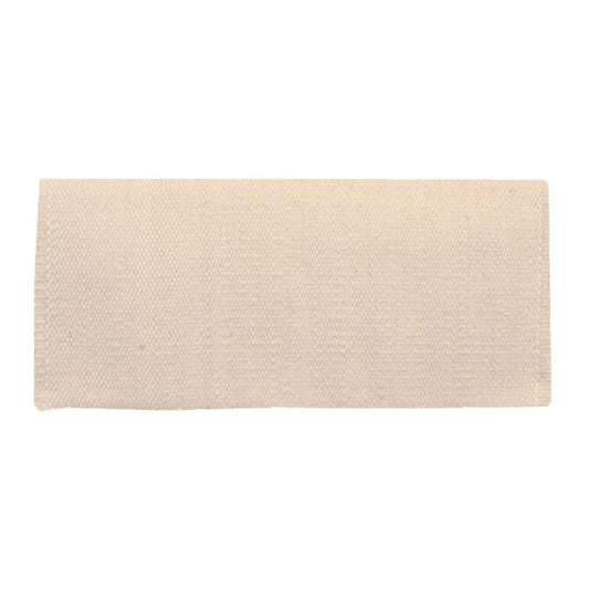 Solid cream New Zealand wool saddle blanket
