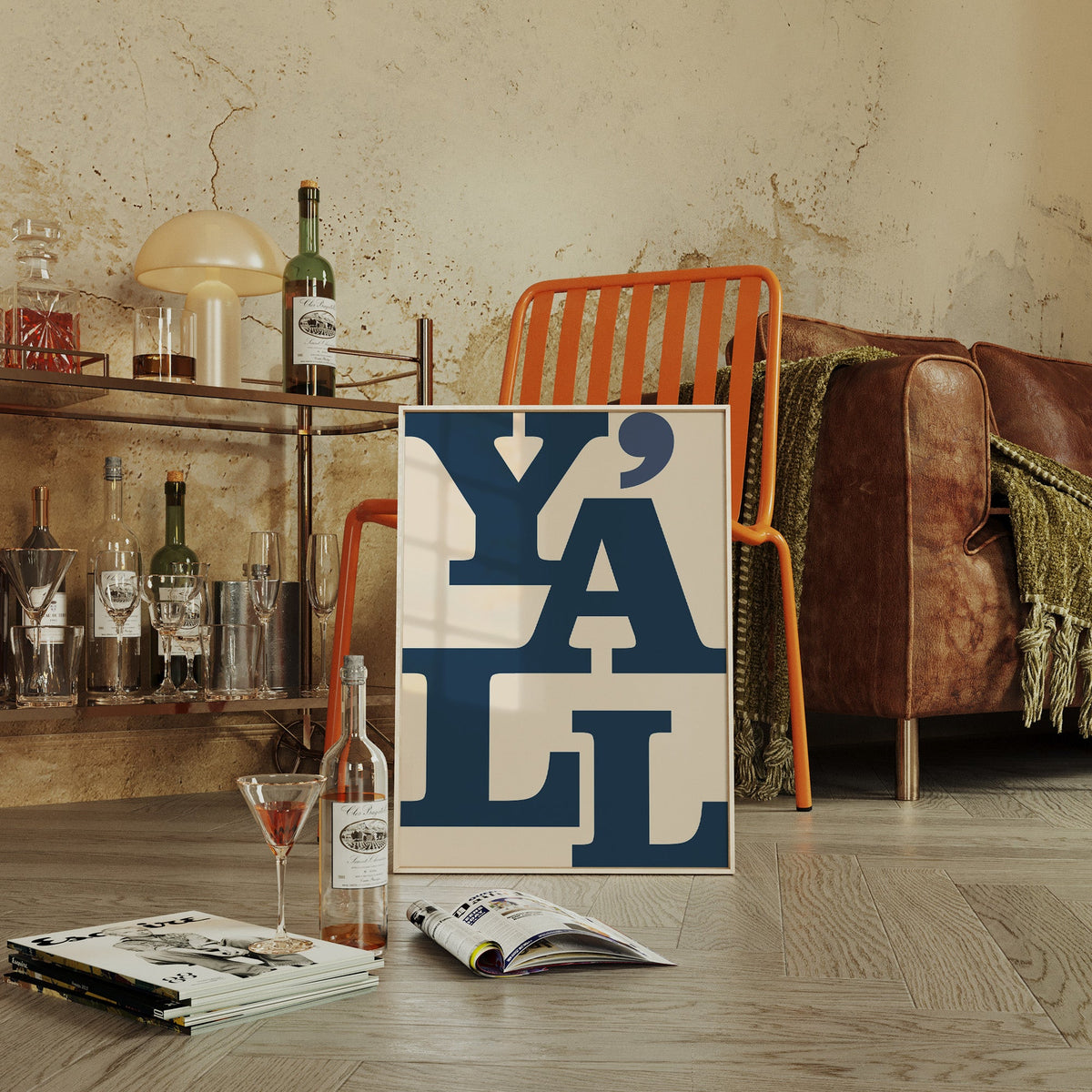 Y'all typography Western wall art print, view 5