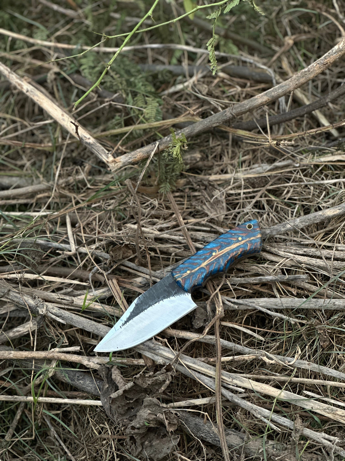 The D2 Pine Cone Resin Hunting Knife | Texan Knives