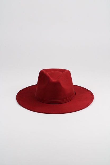 Burgundy Wanderer Rancher Hat by Wilder and Soul, view 2