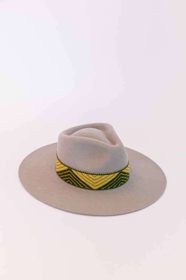 Light Gray Felt Western Hat by Andeana Hats, view 3