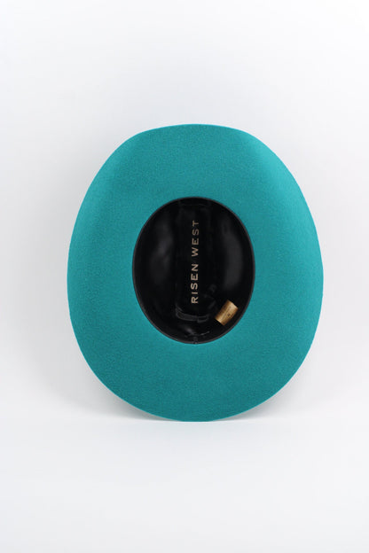 Turquoise 30X Merino Cattleman Hat by Wilder and Soul