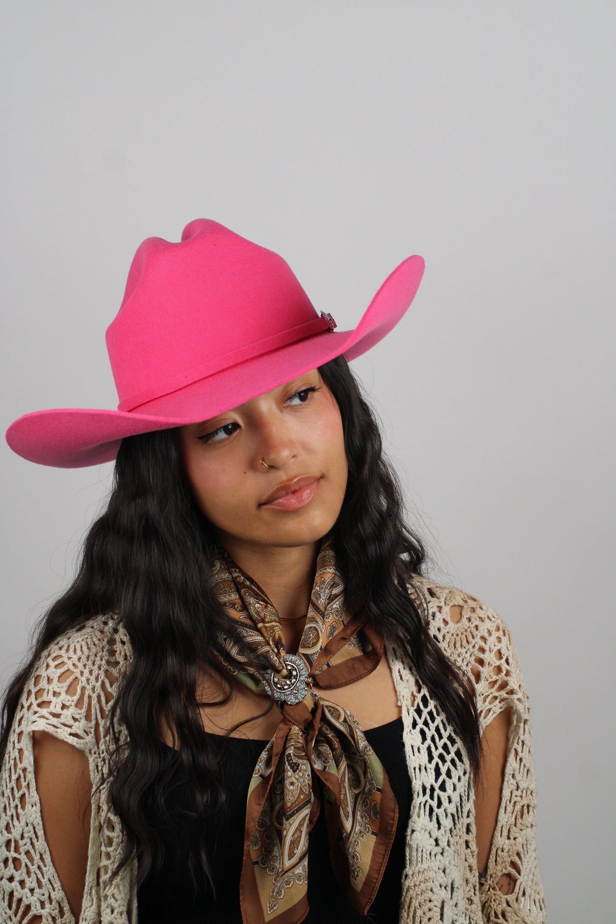 Pink 30X Merino Cattleman Hat by Wilder and Soul