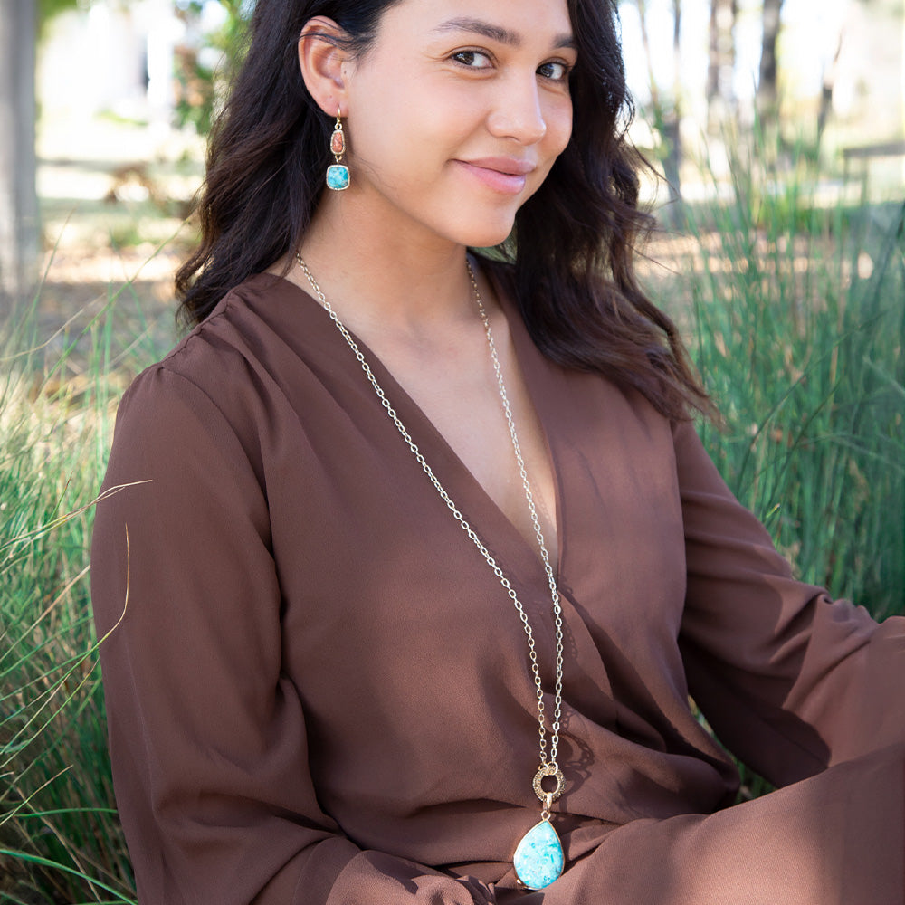 The Abby Turquoise Pendant, view 6