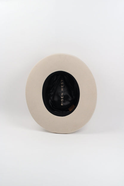 Ivory Pencil Brim Hat by Wilder and Soul, view 2