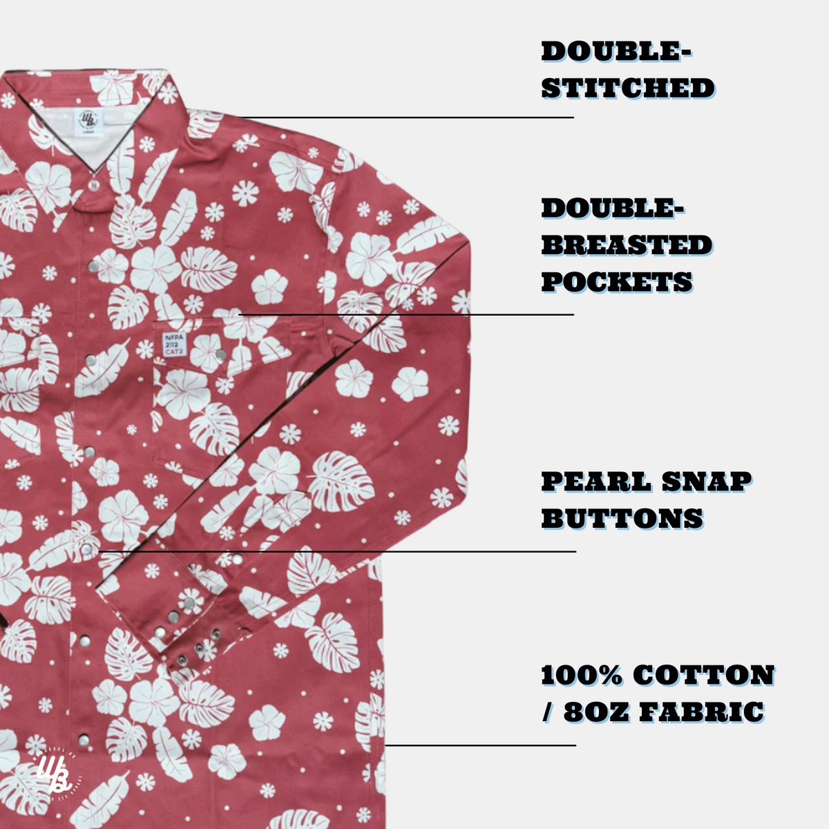 The Hawaiian Print FR Pearl Snap | WoahBros
