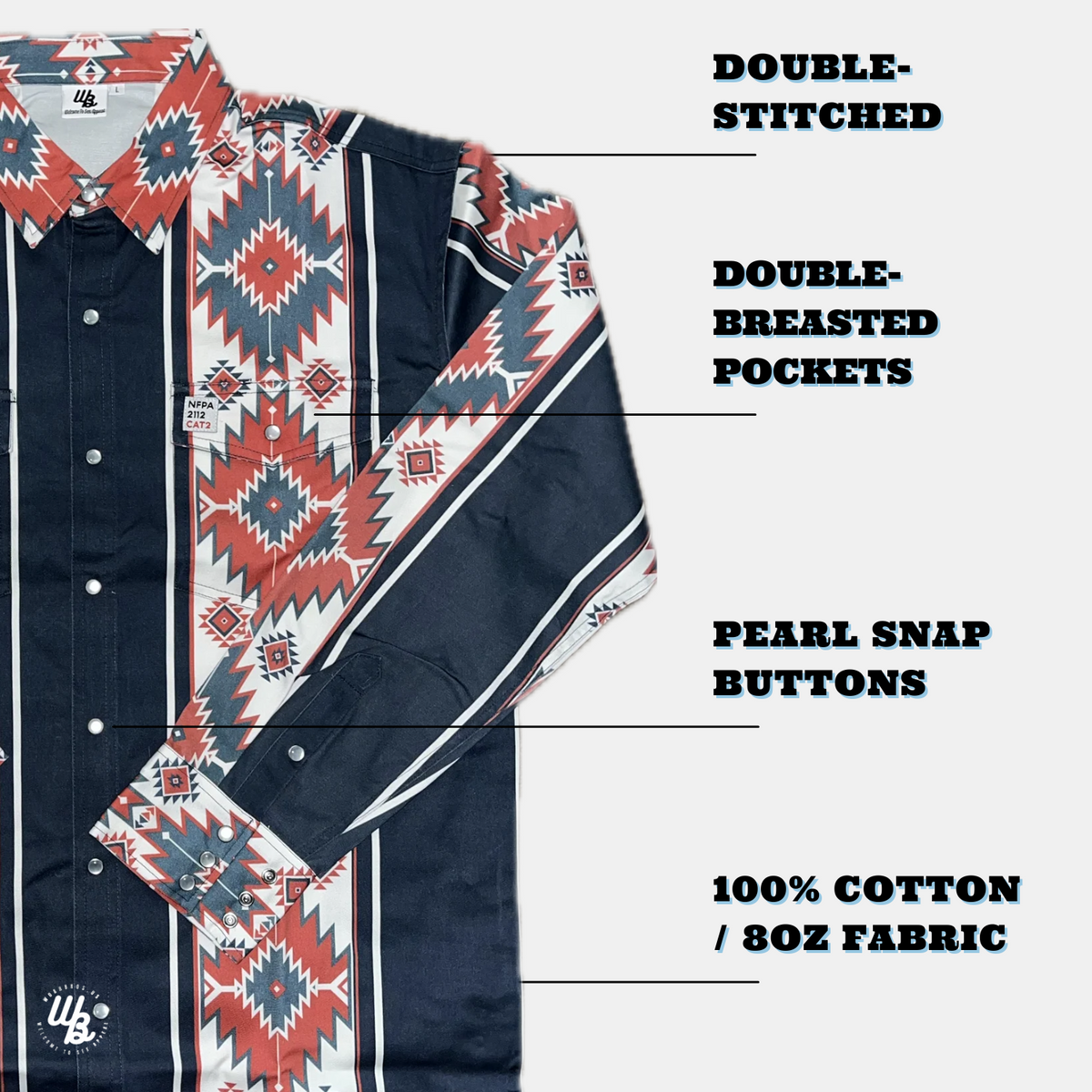 The Aztec FR Pearl Snap | WoahBros