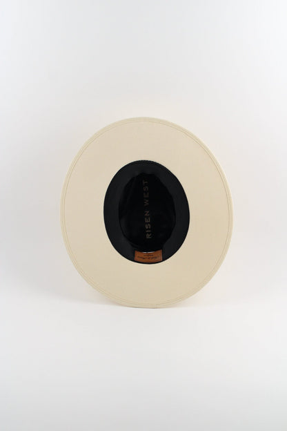 White Wanderer Rancher Hat by Wilder and Soul, view 2