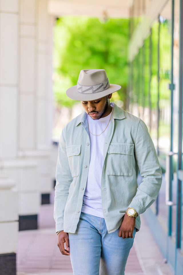 Sand Alpaca Felt Fedora by Andeana Hats