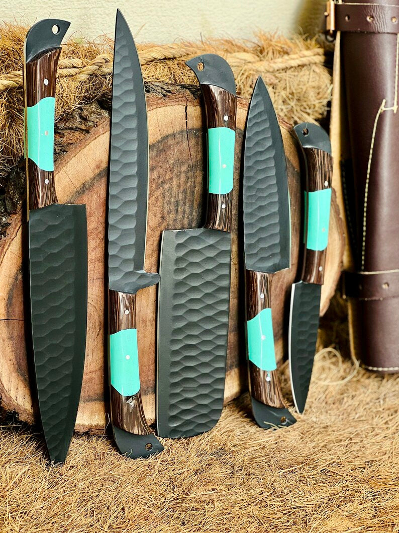 The Wenge and Resin Stainless Chef Knife | Texan Knives