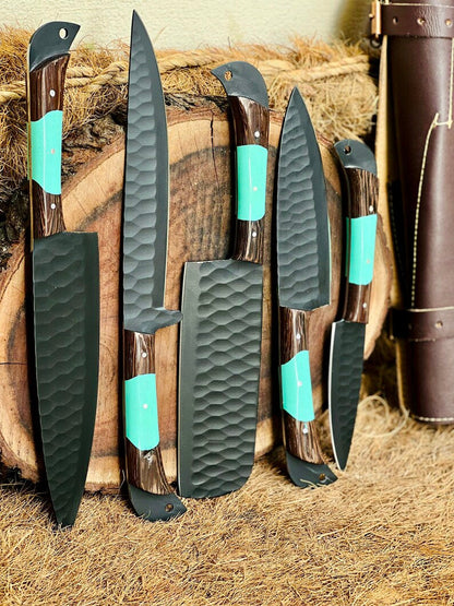 The Wenge and Resin Stainless Chef Knife | Texan Knives