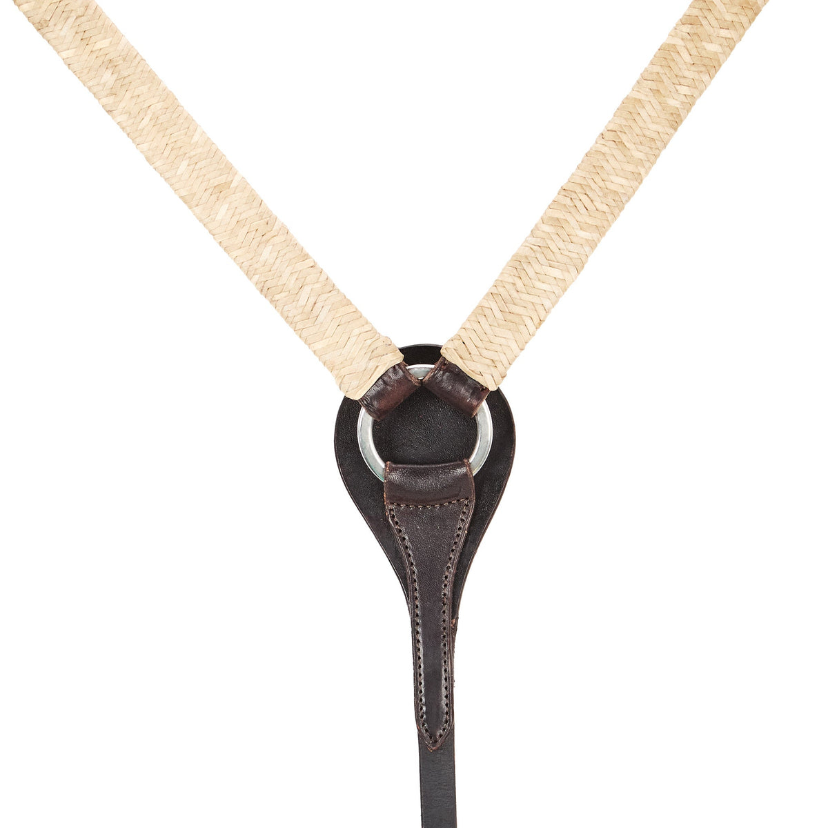 Braided Rawhide Straight Breast Collar, view 3