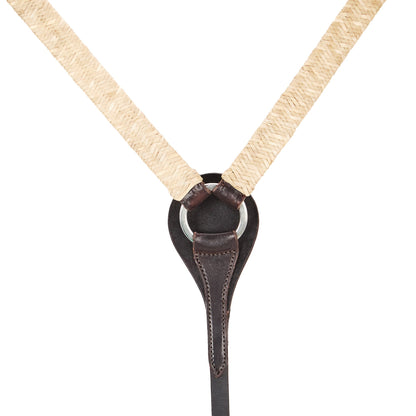 Braided Rawhide Straight Breast Collar, view 3