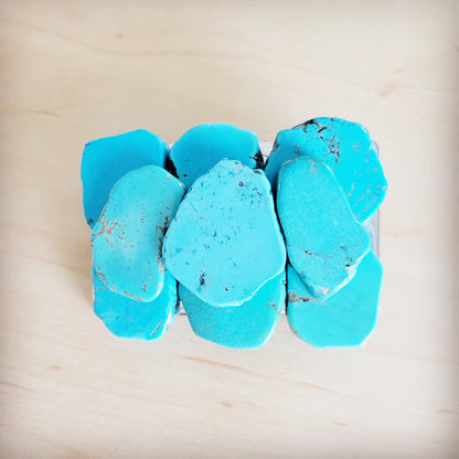 The Howlite Slab Belt Buckle, medium, view 4