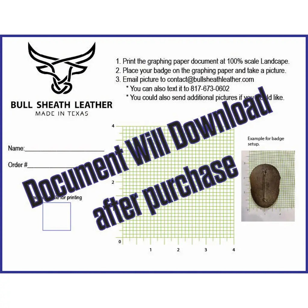 Long Shift Badge Trifold Wallet by Bull Sheath Leather, view 15
