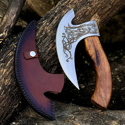 The Engraved Axe Pizza Cutter | Texan Knives