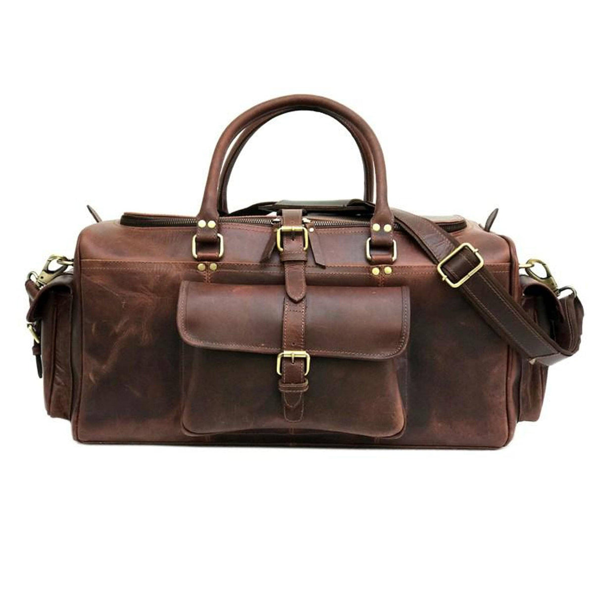 Richardson Leather Duffle by Classy Leather Bags, view 3