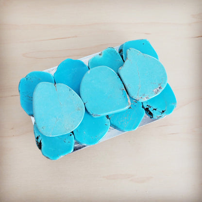 The Howlite Slab Belt Buckle, medium, view 5
