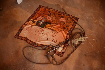 Round Up 35-Inch Silk Wild Rag by Tirzah Lane Art