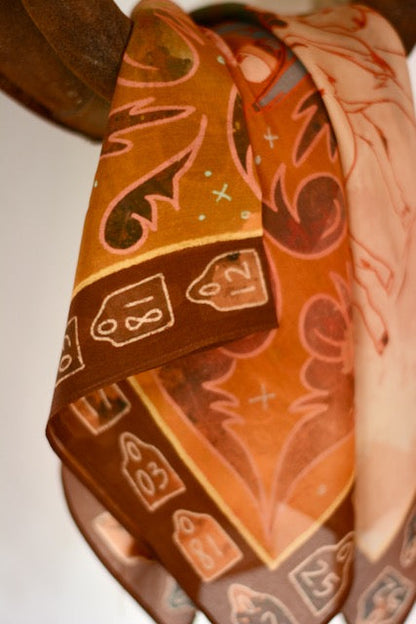 Round Up 26-Inch Wild Rag by Tirzah Lane Art
