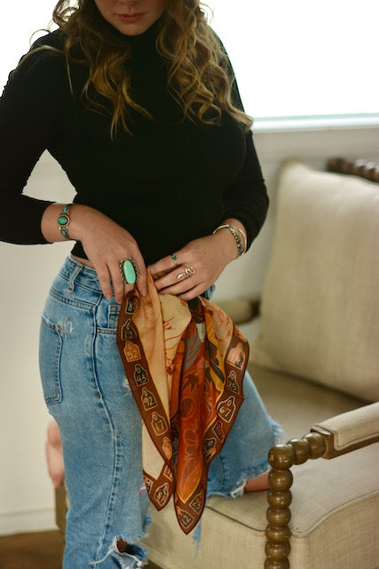 Round Up 26-Inch Wild Rag by Tirzah Lane Art, view 2