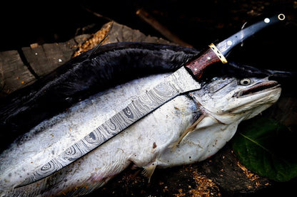The Buffalo Horn Damascus Fillet Knife | Texan Knives