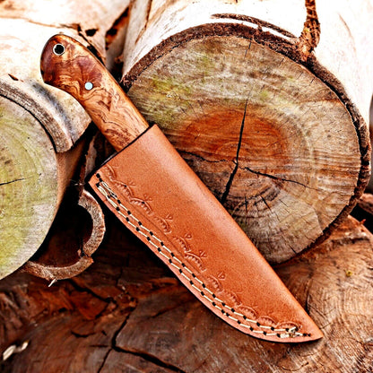 The 10-Inch Polished Rosewood Hunting Knife | Texan Knives