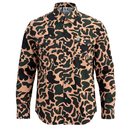 The Duck Camo FR Pearl Snap | WoahBros
