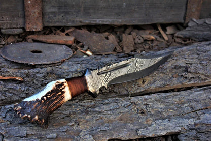 The Stag Crown Rosewood Bowie | Texan Knives