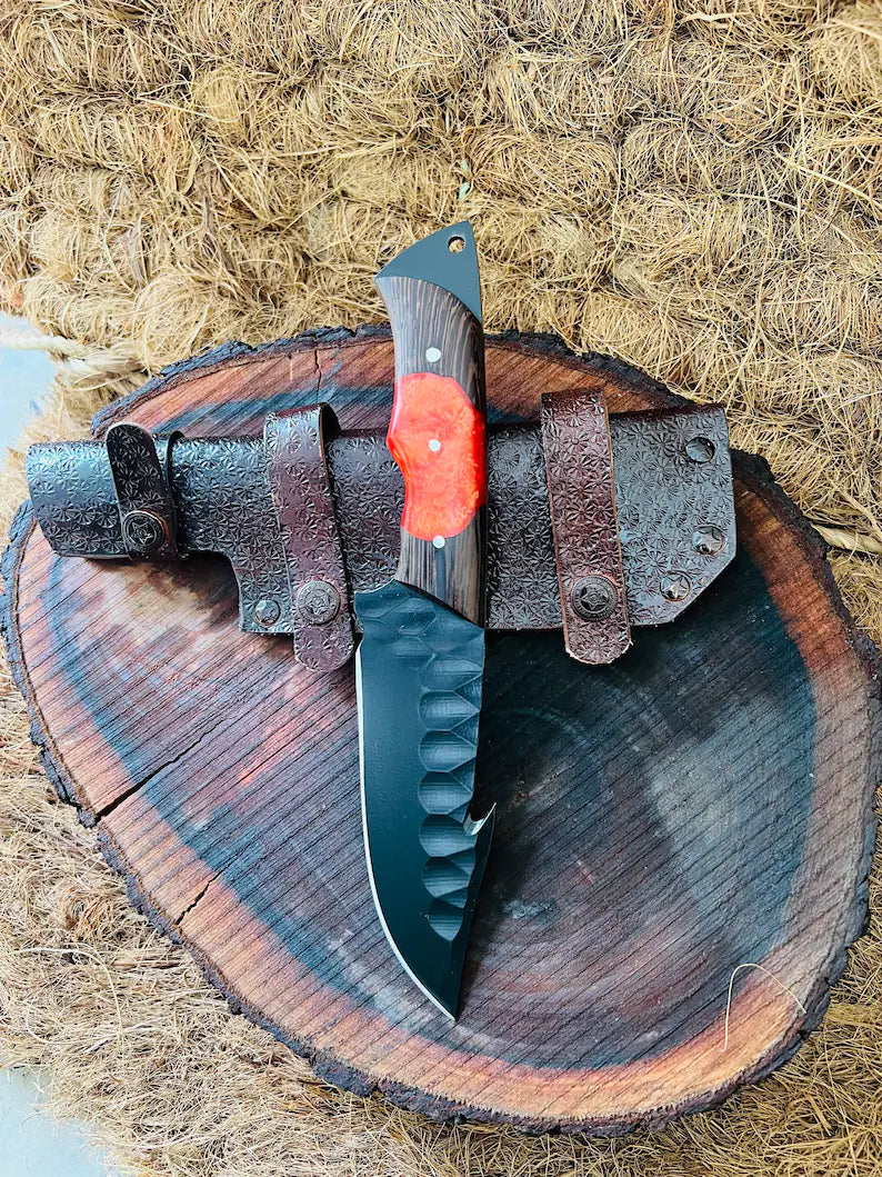 The J2 Steel Wangi Wood Skinner | Texan Knives